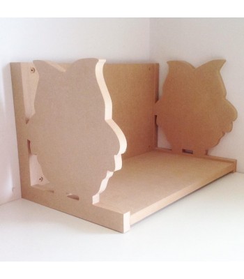 Routered 18mm MDF Quality Flat packed Owl Book Shelf